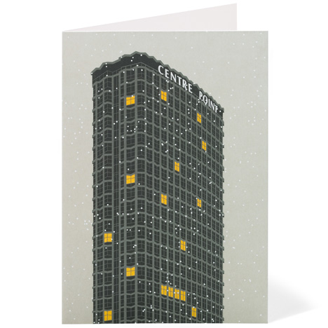 Modernist London Christmas cards Centre Point Dezeen competition
