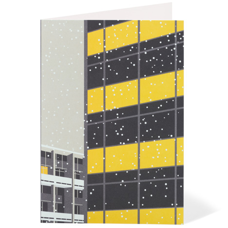 Modernist London Christmas cards Golden Lane Dezeen competition