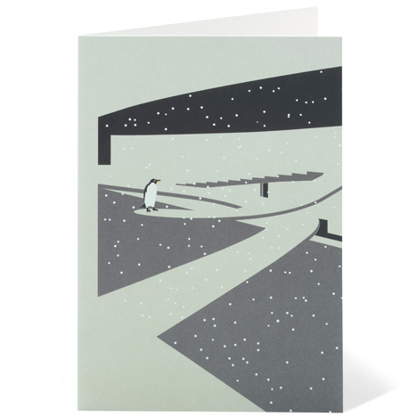 Modernist London Christmas cards penguins Dezeen competition