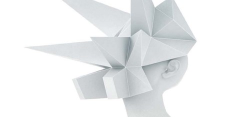 Origami masks for mannequins by 3Gatti Architecture Studio