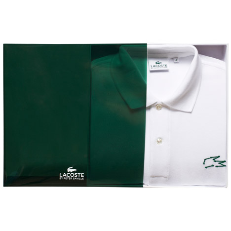 Peter Saville holiday collector polo shirts for Lacoste
