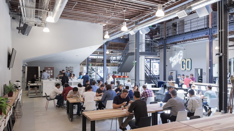 Pinterest’s San Francisco headquarters by All of the Above and First Office
