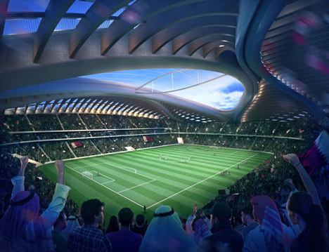 Zaha Hadid unveils design for Qatar 2022 World Cup stadium