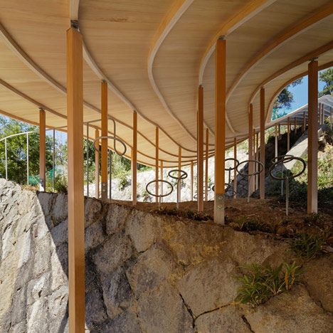Roof and Mushrooms pavilion by Nendo and Ryue Nishizawa