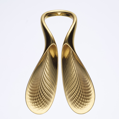 Ross Lovegrove 3D-printed gold jewellery
