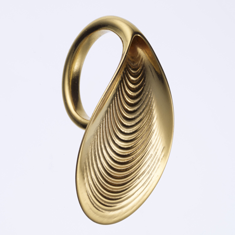 Ross Lovegrove 3D-printed gold jewellery