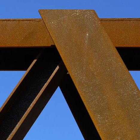 Sant Pere Sacarrera corten steel Footbridge by Alfa Polaris SL