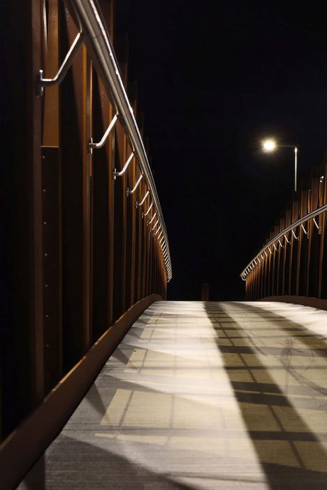 Sant Pere Sacarrera corten steel Footbridge by Alfa Polaris SL