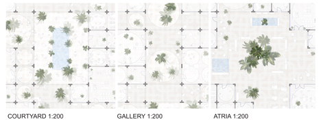 Floor plan of Sou Fujimoto designs masterplan made from modular arches