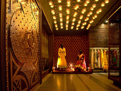 Tashya bridal wear store in Chandigarh, India, by Charged Voids