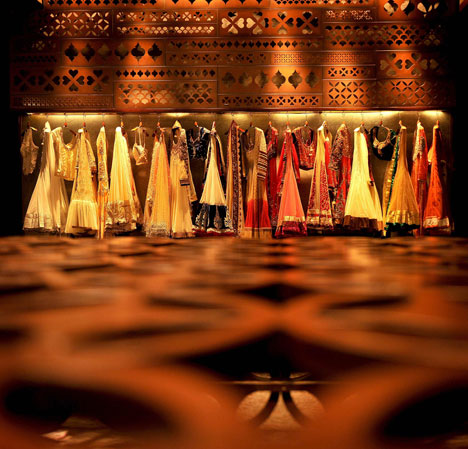 Tashya bridal wear store in Chandigarh, India, by Charged Voids