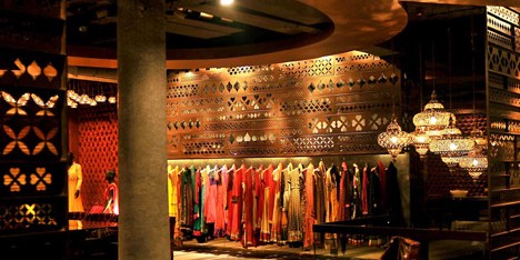 Tashya bridal wear store in Chandigarh, India, by Charged Voids
