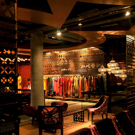 Tashya bridal wear store in Chandigarh, India, by Charged Voids