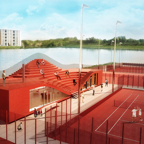 The Couch clubhouse for Tennisclub IJburg by MVRDV