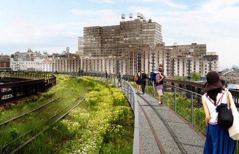 Plant-filled amphitheatre proposed for the High Line's final stretch