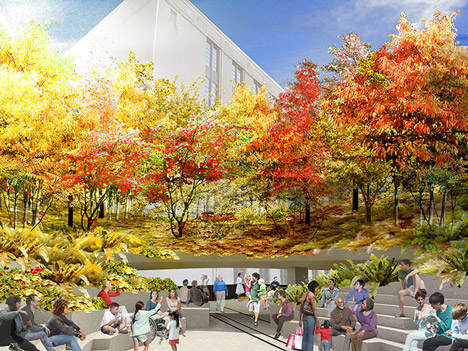 Plant-filled amphitheatre proposed for the High Line's final stretch
