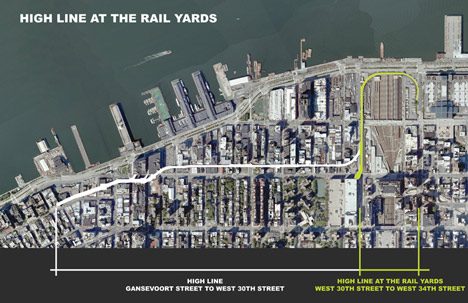 Plant-filled amphitheatre proposed for the High Line's final stretch