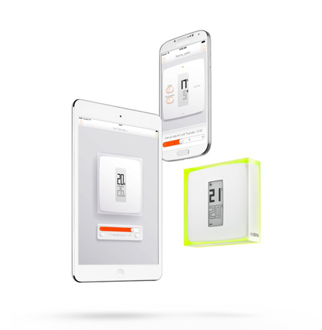 Thermostat controlled using a smartphone by Philippe Starck for Netatmo