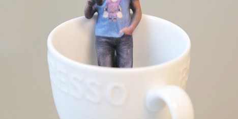 Tiny 3D selfies created using Kinect