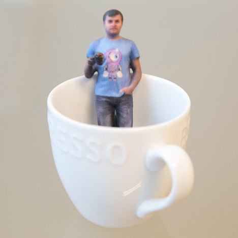 Tiny 3D selfies created using Kinect