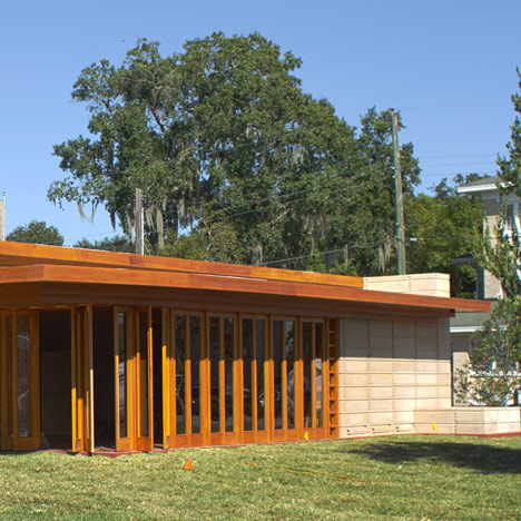 Unbuilt Frank Lloyd Wright house realised 74 years after it was designed