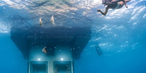 Underwater Room at The Manta Resort