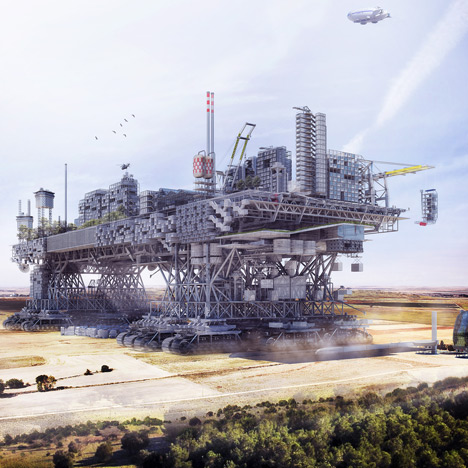 Very Large Structure by Manuel Domínguez is a giant city on wheels