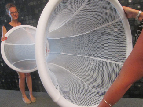 Volvo Pure Tension Pavilion that charges an electric car by Synthesis Design + Architecture