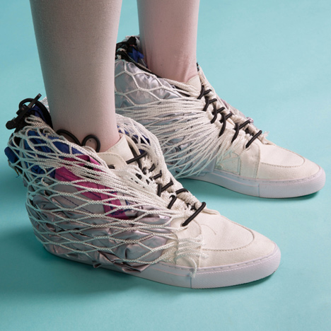 Walking Shelter tent stored in shoes by Sibling