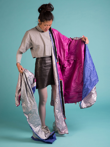 Walking Shelter tent stored in shoes by Sibling