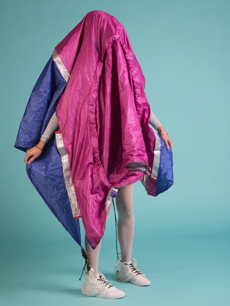 Walking Shelter tent stored in shoes by Sibling