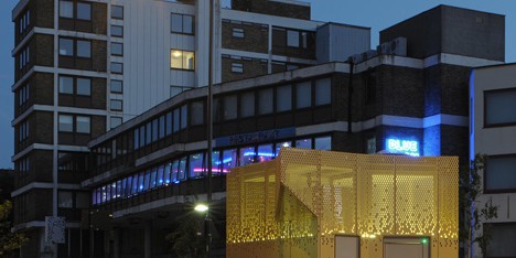Golden public toilet by Gort Scott aims to “inspire confidence”