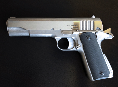 Worlds first 3D-printed metal gun 1911 successfully fired Solid Concepts