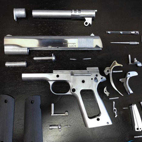 Worlds first 3D-printed metal gun 1911 successfully fired Solid Concepts