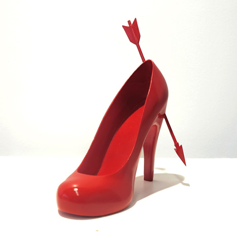 Heart Breaker 12 shoes for 12 lovers by Sebastian Errazuriz