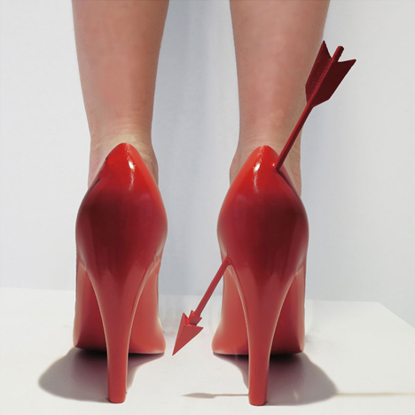 Heart Breaker 12 shoes for 12 lovers by Sebastian Errazuriz