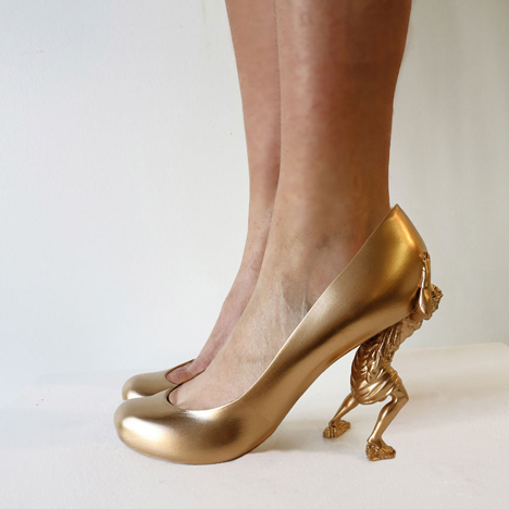 Gold Digger 12 shoes for 12 lovers by Sebastian Errazuriz