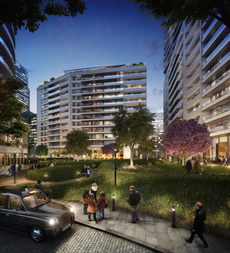 Wood Wharf residential designed by Stanton Williams