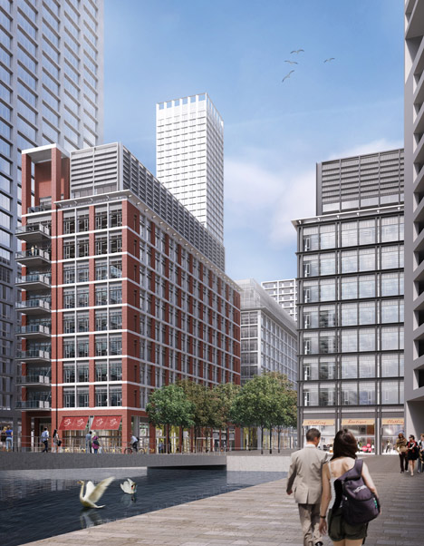 Wood Wharf office buildings by Allies and Morrison