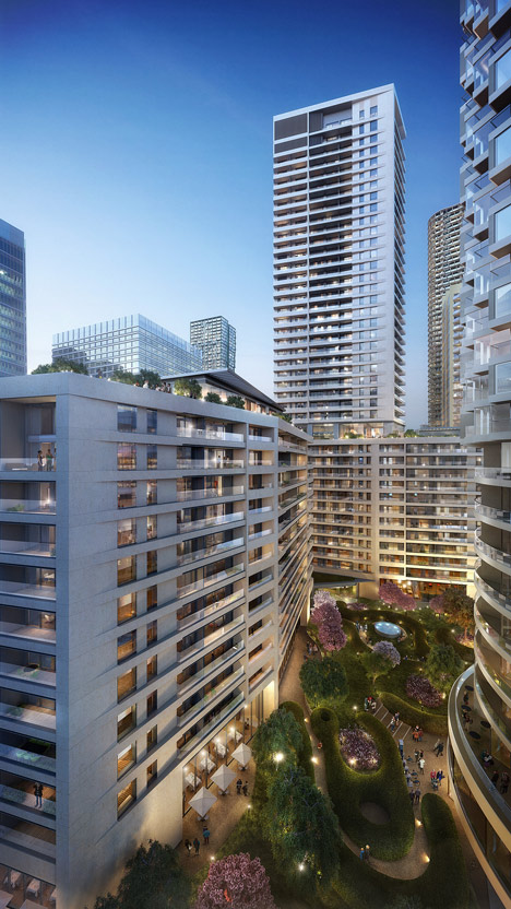 Wood Wharf residential designed by Herzog and de Meuron and Stanton Williams