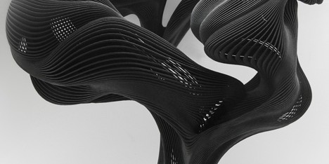 Daniel Widrig Kinesis 3D-printed body adornments at Luminaire Lab