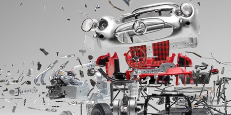 Disintegrating and Hatch cars by Fabien Ofner
