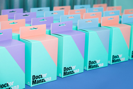 Doctor Manzana colourful gadget shop interior by Masquespacio_dezeen_9