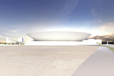 Doha City Tennis Stadium by Arup Associates