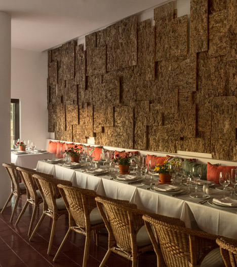 Cork-clad Ecork Hotel in Portugal by José Carlos Cruz