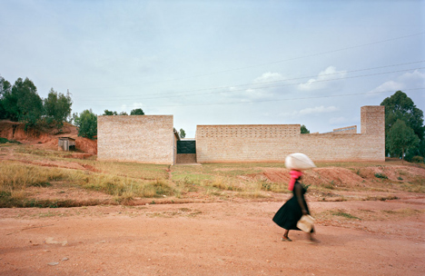 Clay brick education centre in Rwanda by Dominikus Stark Architekten