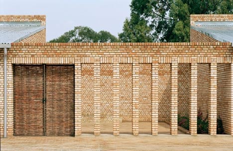 Clay brick education centre in Rwanda by Dominikus Stark Architekten