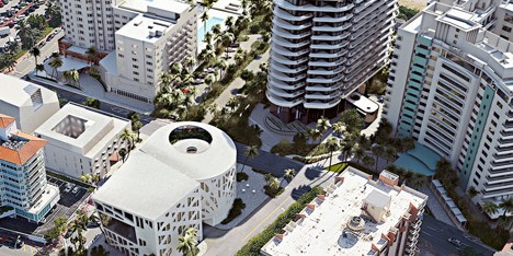 Aerial view of Faena Miami Beach