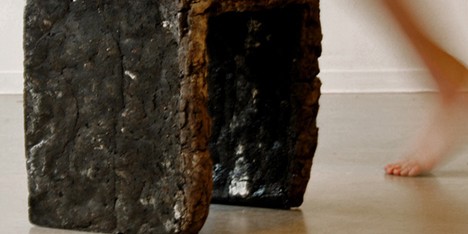 Furniture made from soil and baked like bread by Erez Nevi Pana