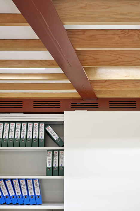 Great James Street Office extension with a faceted copper roof by Emrys Architects